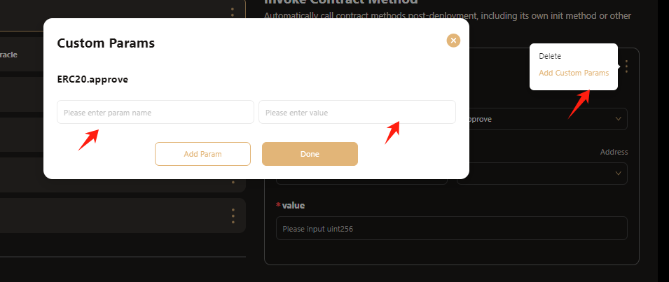 EVM deploy Setting