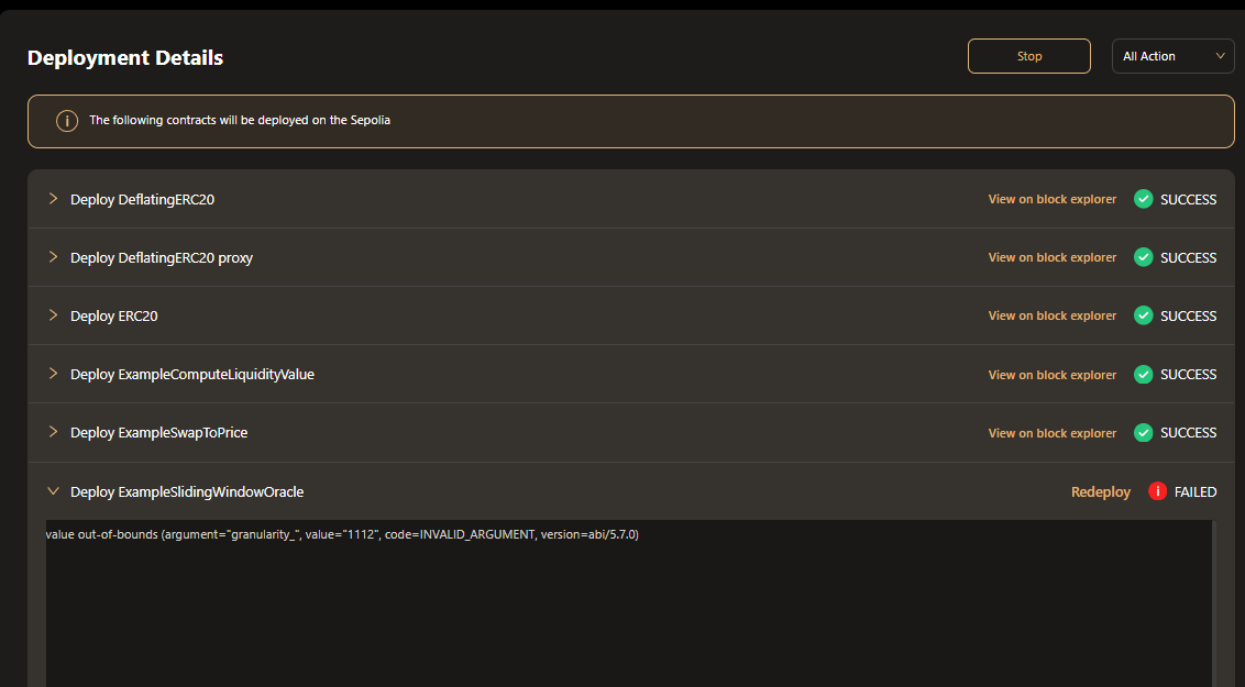 EVM deploy Setting