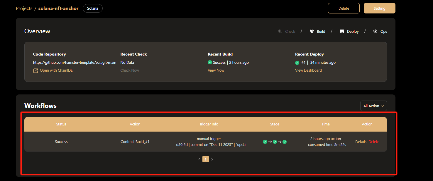 Manage Solana Project